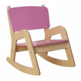 Childrens Pink Wooden Rocking Chair - Millhouse