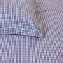 Navy Gingham Duvet Set - Single