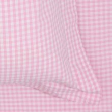 Pink Gingham Duvet Set - Single