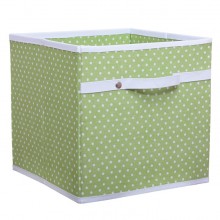 Green Dotty Storage Box