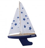 Skipper Pond Yacht - Blue Stars - 12 Inch