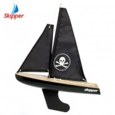 Skipper Wooden Pond Yacht - Pirate 8 Inch