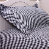 Black Gingham Duvet Set - Double