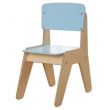 Childrens Blue Wooden Chair - Millhouse