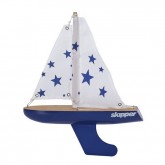 Skipper Pond Yacht - Blue Stars - 8 Inch