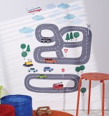 Childrens Wall Stickers - Wallies - Around Town