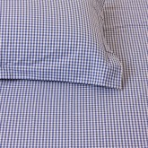 Navy Gingham Pillowcase