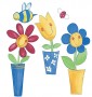 Silly Flower Pots Cutouts - 25 Per Pack