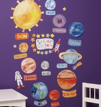 Childrens Wall Stickers - Wallies - Solar System