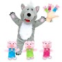 Three Little Pigs and the Big Bad Wolf Puppet Set