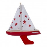 Skipper Pond Yacht - Red Stars - 8 Inch