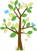 Room Mates Stickers - Dotted Tree