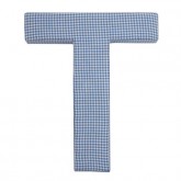 Blue Gingham Letter